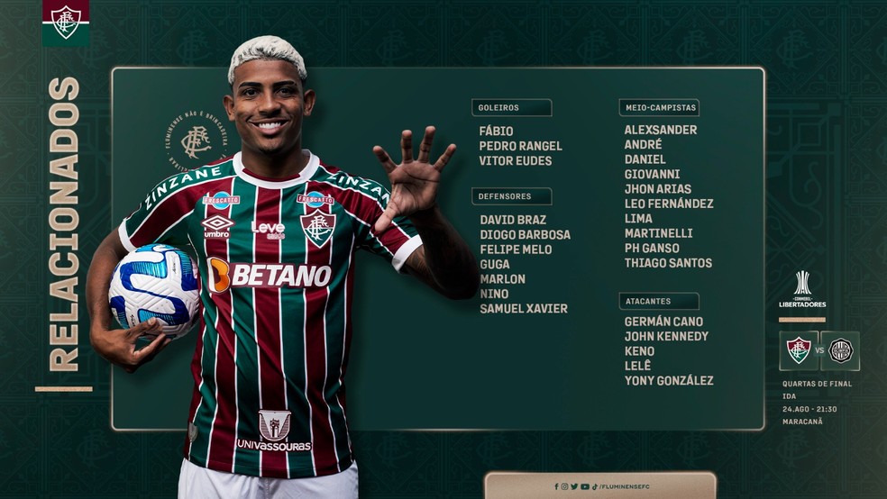 Jogo do Fluminense hoje: onde assistir, que horas vai ser e escalações  contra o Olimpia - Lance!