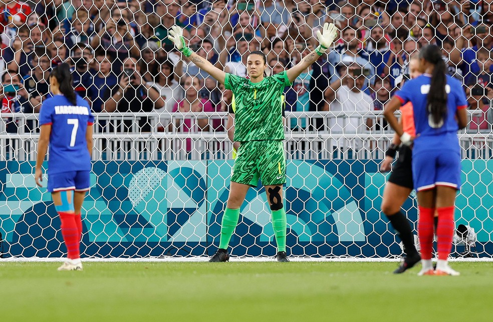 Lorena pela Seleção nas Olimpíadas de Paris — Foto: Rafael Ribeiro/CBF