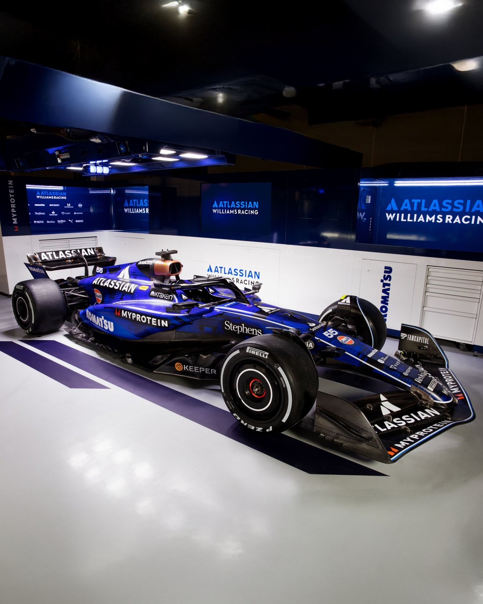 Williams revela FW47, carro da F1 2025 — Foto: Divulgação
