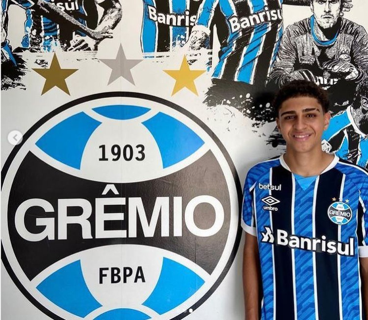 Jovem ex-Riograndense assina contrato com o Grêmio