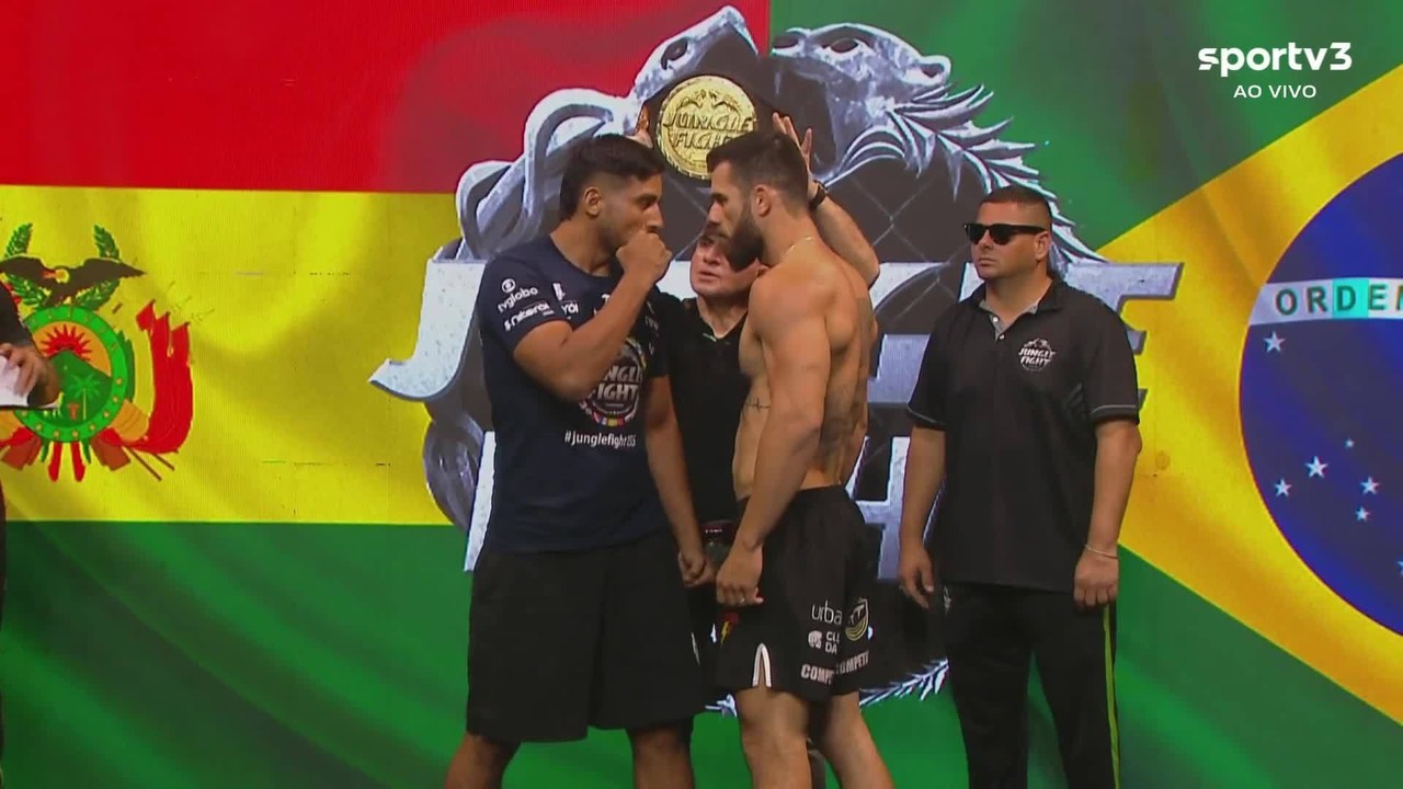Jungle: Boliviano estoura limite da categoria em mais de 3kg e título só valerá para Oton Jasse