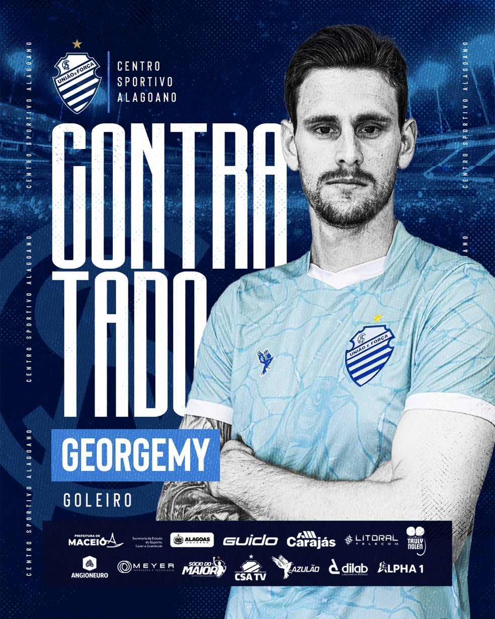 Georgemy é oficializado pelo CSA — Foto: ASCOM CSA