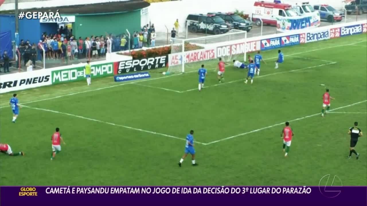 Paysandu e Cametá empatam no jogo de ida da decisão do 3º Lugar do Paraense