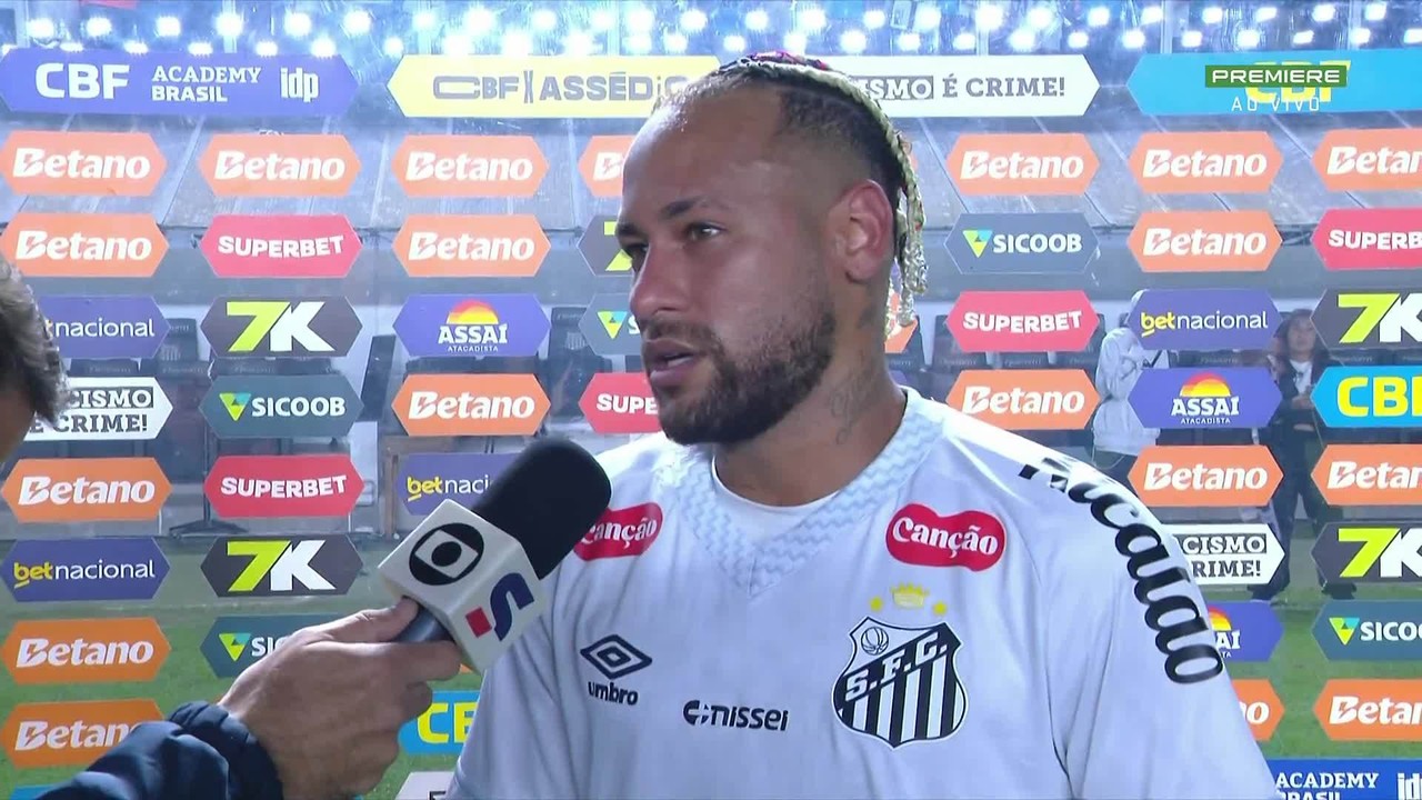 Após gol da vitória do Santos, Neymar elogia Flamengo: 'É o melhor time do campeonato'