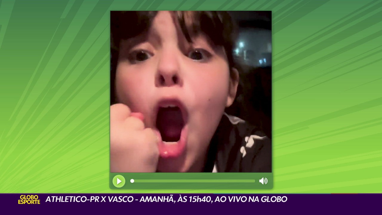 Pequena torcedora do Vasco faz sucesso na internet por comentar resultados do time