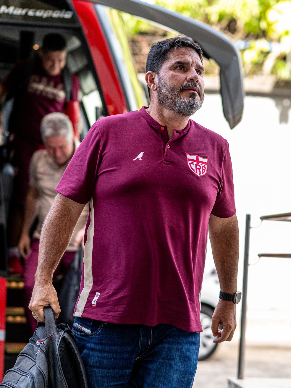 Eduardo Barroca destacou trabalho para manter o foco do CRB — Foto: Francisco Cedrim/ASCOM CRB