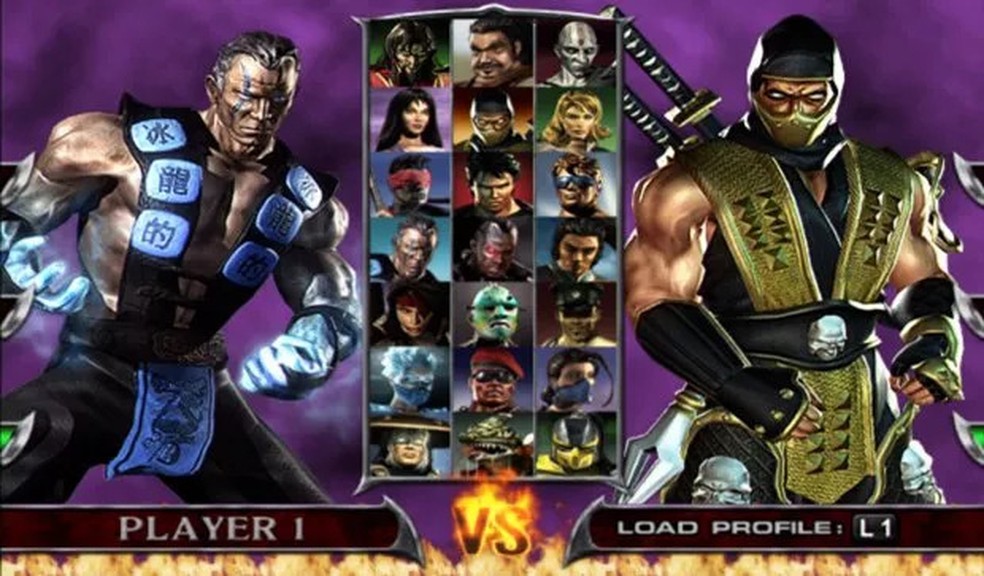Sub-Zero e Scorpion no Mortal Kombat: Deadly Alliance — Foto: Reprodução/MK: Deadly Alliance