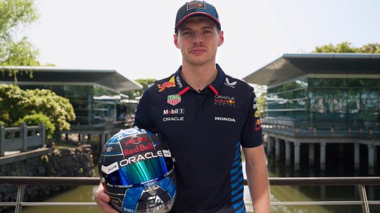 F1: Max Verstappen mostra pintura do capacete para corridas nos EUA