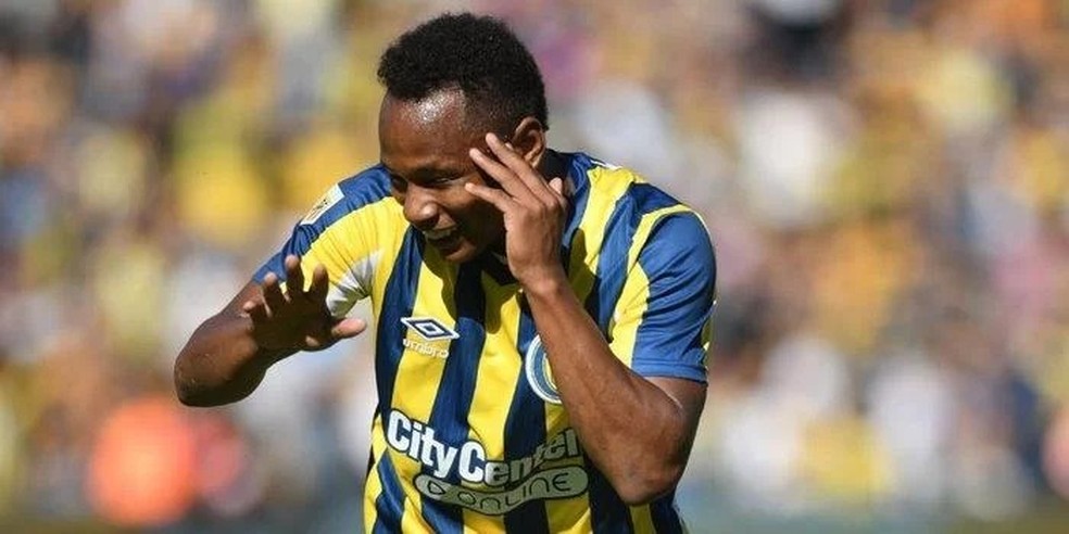 Campaz está emprestado pelo Grêmio ao Rosário Central — Foto: Rosário Central/Divulgação