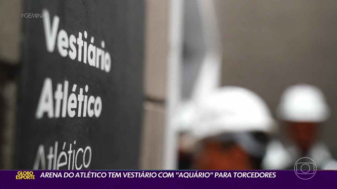 Arena do Atltico tem vestirio com 'aqurio' para torcedores