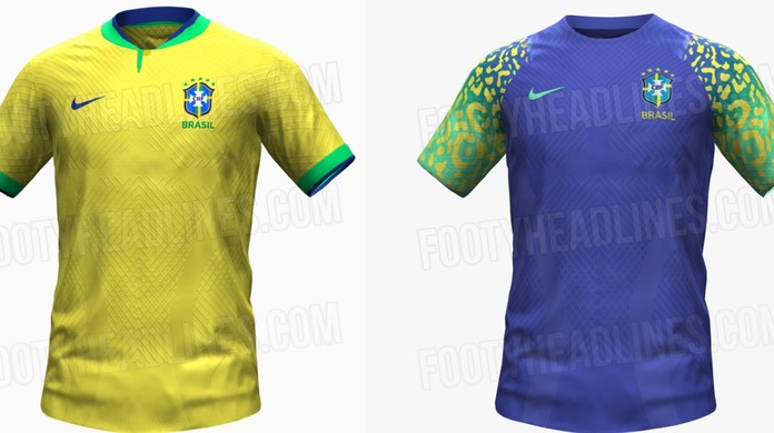 Site vaza a imagem das camisas da seleção brasileira para a Copa de 2022, seleção brasileira