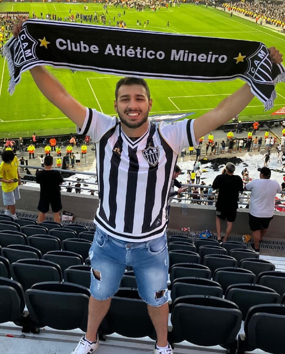 Felipe Lucero no Monumental para final da Libertadores — Foto: Acervo pessoal