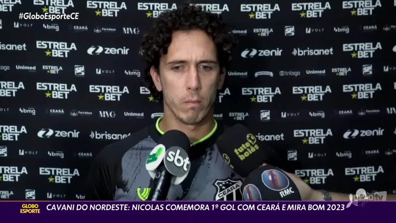 Nicolas comemora 1º gol no Ceará em 2023