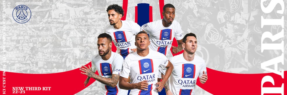 PSG apresenta novo terceiro uniforme veja imagens futebol