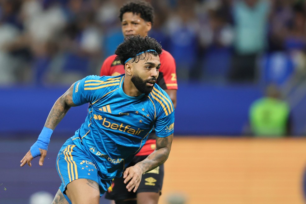 Gabigol foi o autor do gol do Cruzeiro no jogo contra o Sport no returno — Foto: Marlon Costa/AGIF