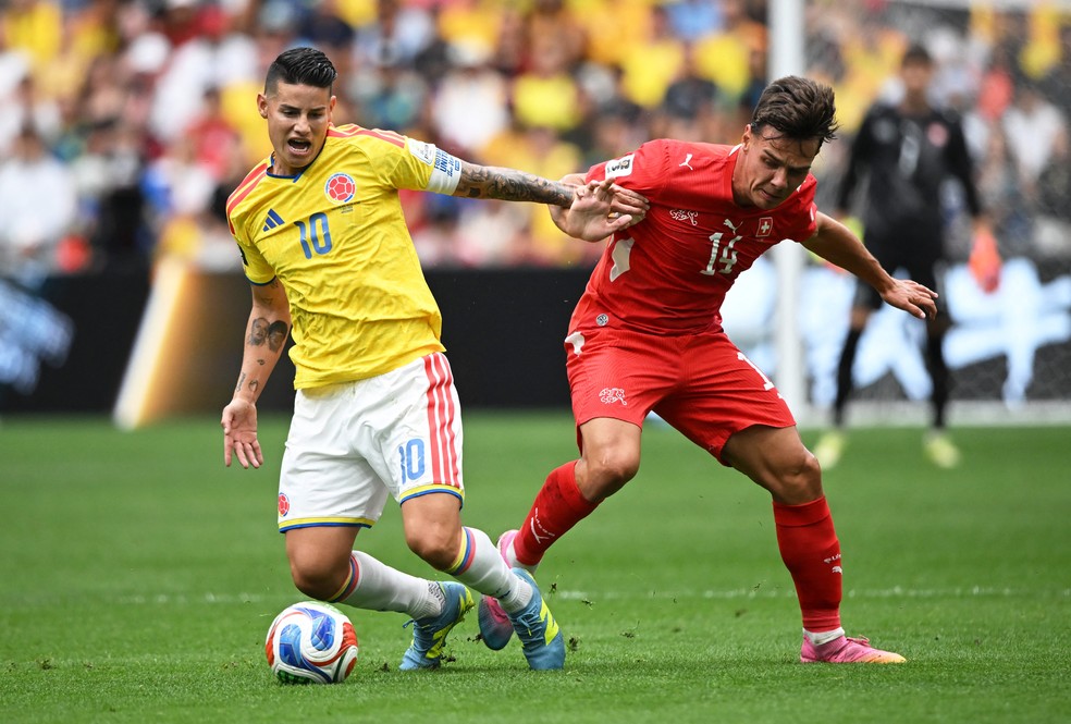 James Rodríguez em campo pela Colômbia