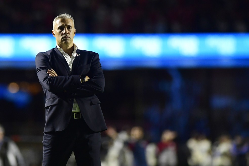 Hernán Crespo em São Paulo x Portuguesa — Foto: Marcos Ribolli