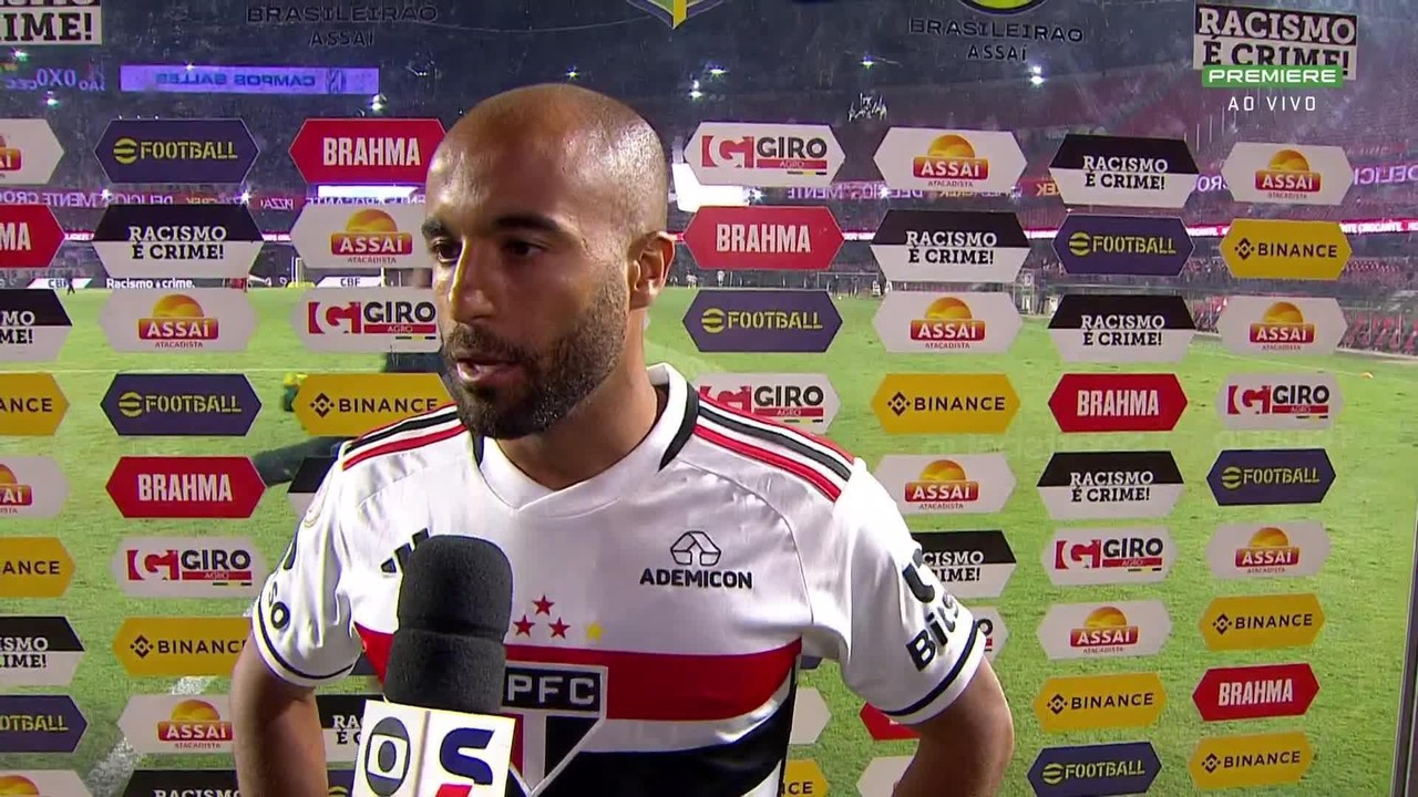 Lucas lamenta empate e explica negociação para renovar com o São Paulo