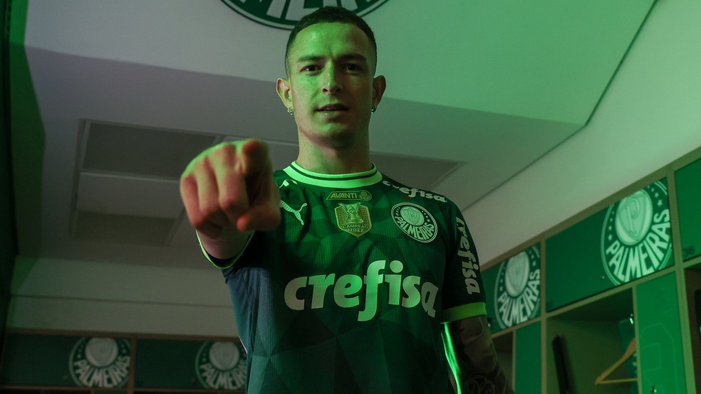 Palmeiras anuncia Aníbal Moreno — Foto: Fabio Menotti/Palmeiras