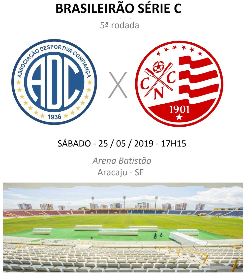 Que hora é o jogo do Confiança e Náutico?