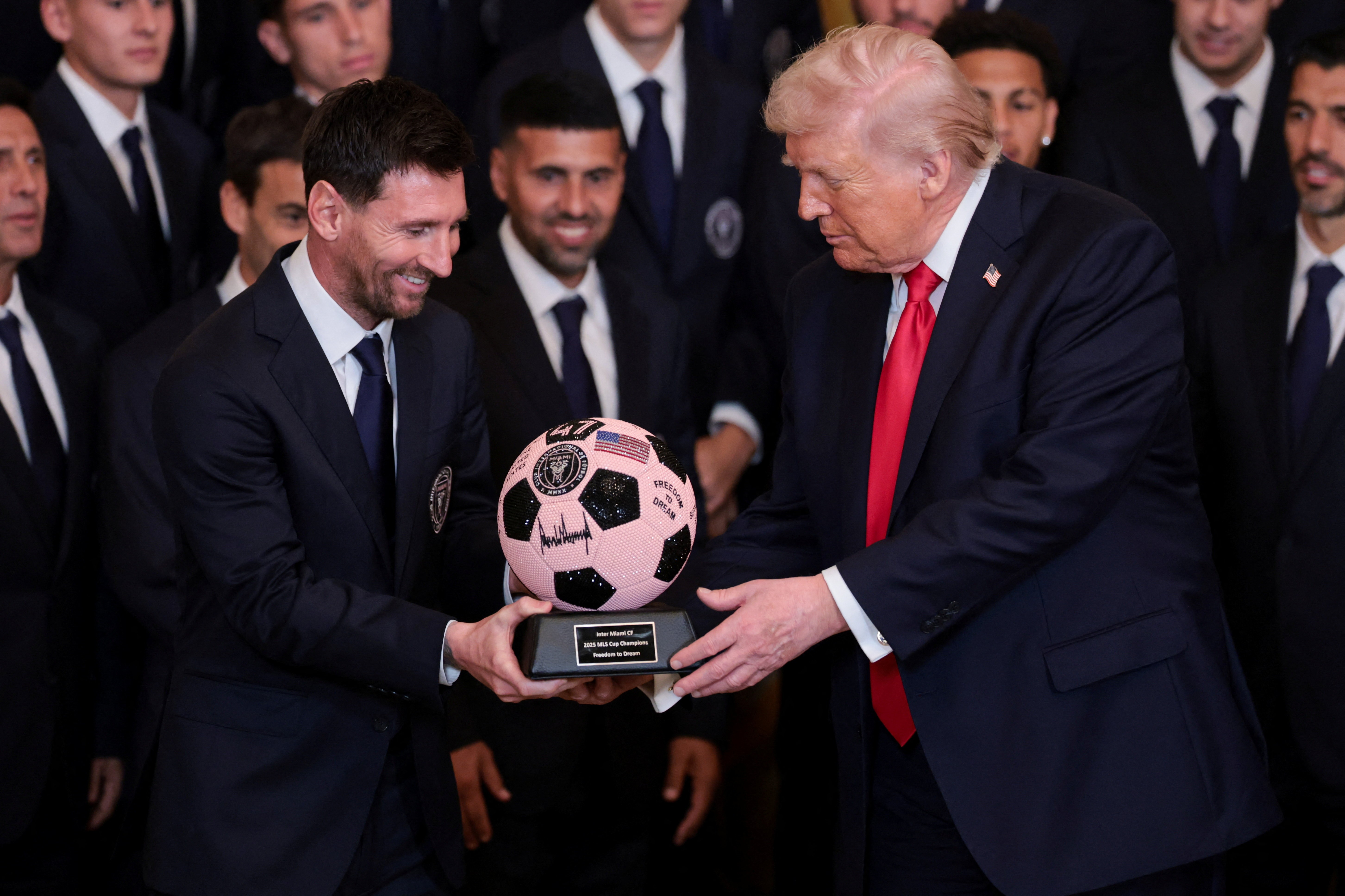 Messi e Inter Miami visitam Donald Trump na Casa Branca