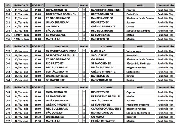 Paulistão 2023 tem tabela definida pela FPF; veja datas e onde assistir à  rodada inicial - Lance!
