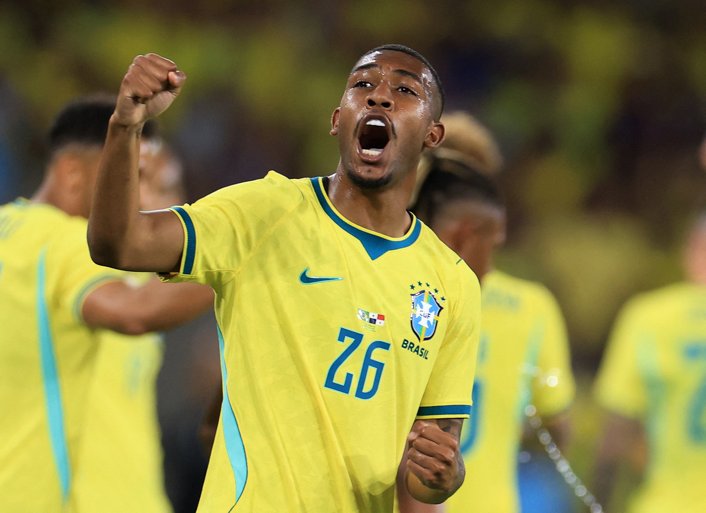Rayan comemora primeiro gol pela Seleção e agradece carinho da torcida: "Cantaram a musiquinha"