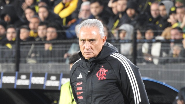 Tite durante Peñarol x Flamengo