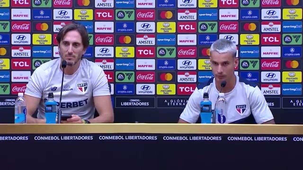 Veja as entrevistas de Luis Zubeldía e Ferreira após São Paulo 0 x 0 Barcelona-EQU