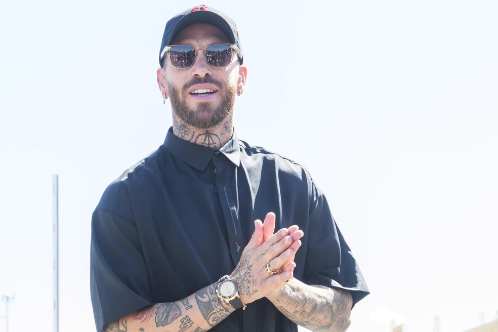 Sergio Ramos estava no Sevilla — Foto: Efe
