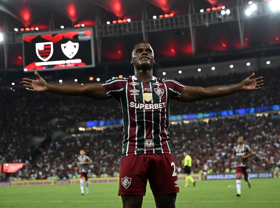 Arias - Flamengo x Fluminense — Foto: André Durão