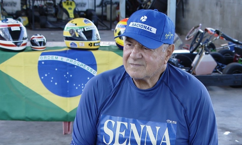 Carlos Roberto Calixto competiu com Ayrton Senna em Uberlândia — Foto: TV Integração, Reprodução
