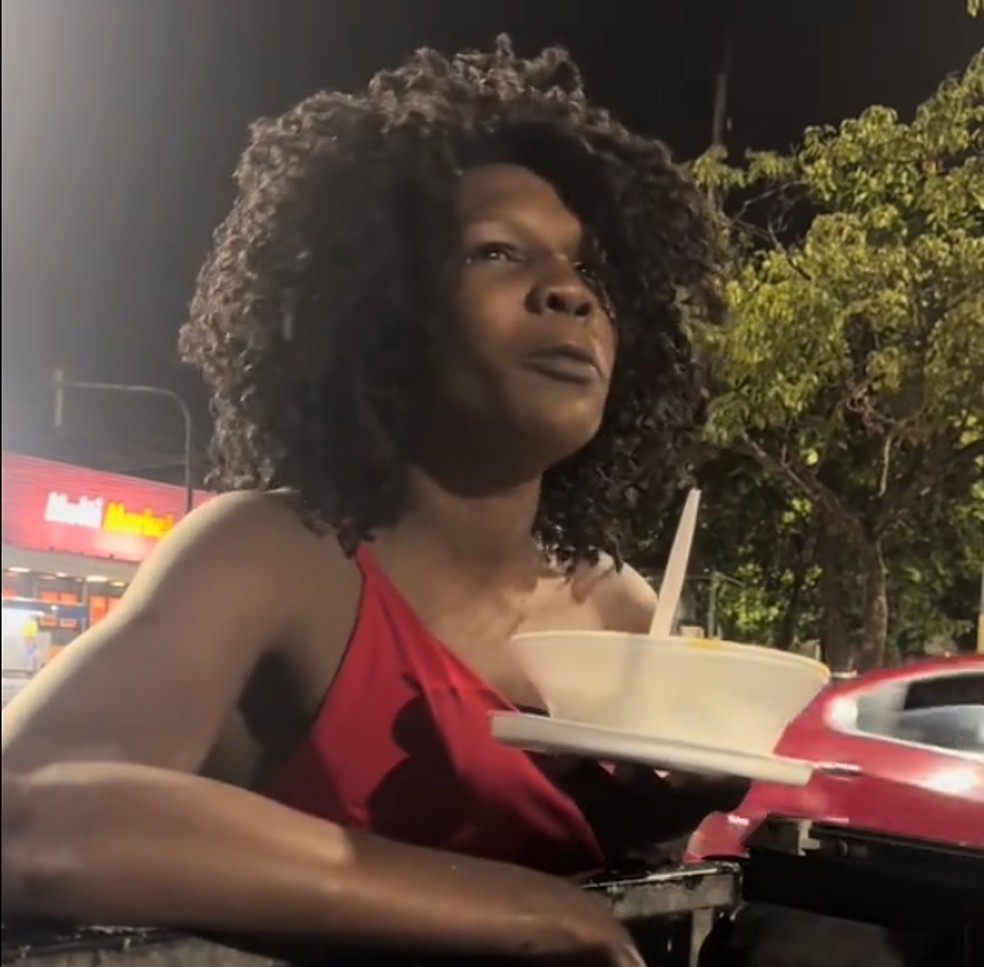 Duda Cowboyzinha aparece em situação de rua em vídeo publicado nas redes sociais — Foto: Reprodução/TikTok