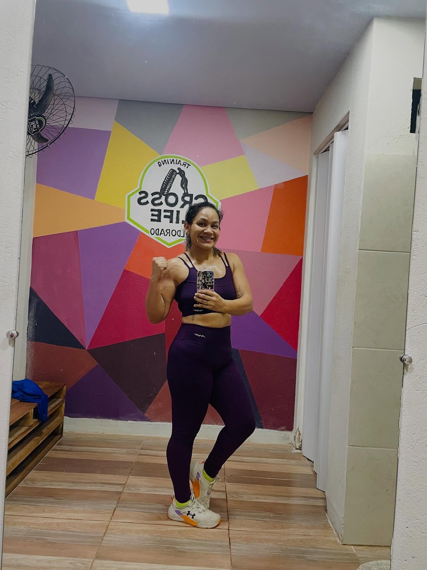Priscila Prestes durante corrida em Porto Velho