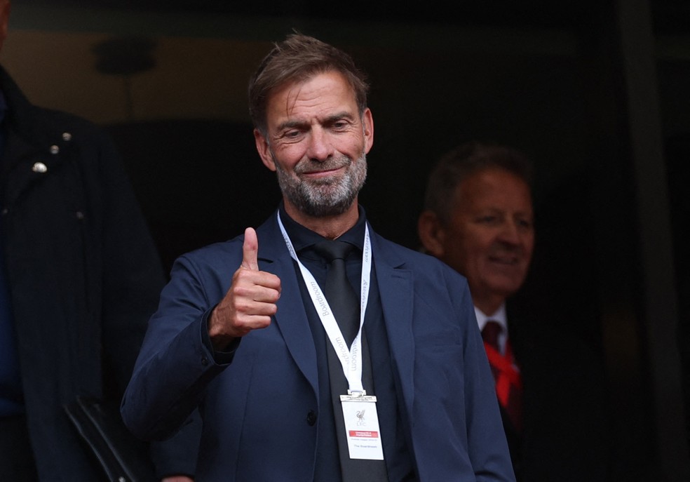Jürgen Klopp durante partida do Liverpool.