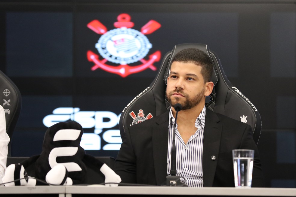 caro Quinteiro, COO da Esportes da Sorte, durante apresentao no Corinthians   Foto: Jos Manoel Idalgo/Agncia Corinthians