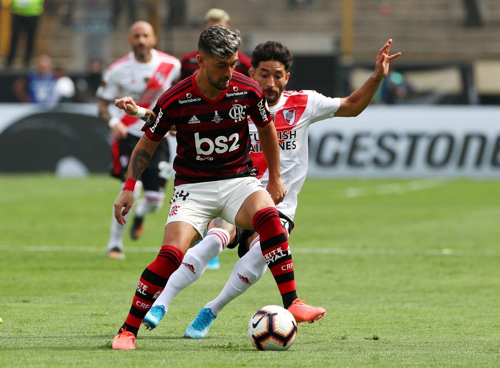 Arrascaeta foi fundamental na vitória sobre o River Plate, rival do Boca, na final da Libertadores de 2019 — Foto: Reuters