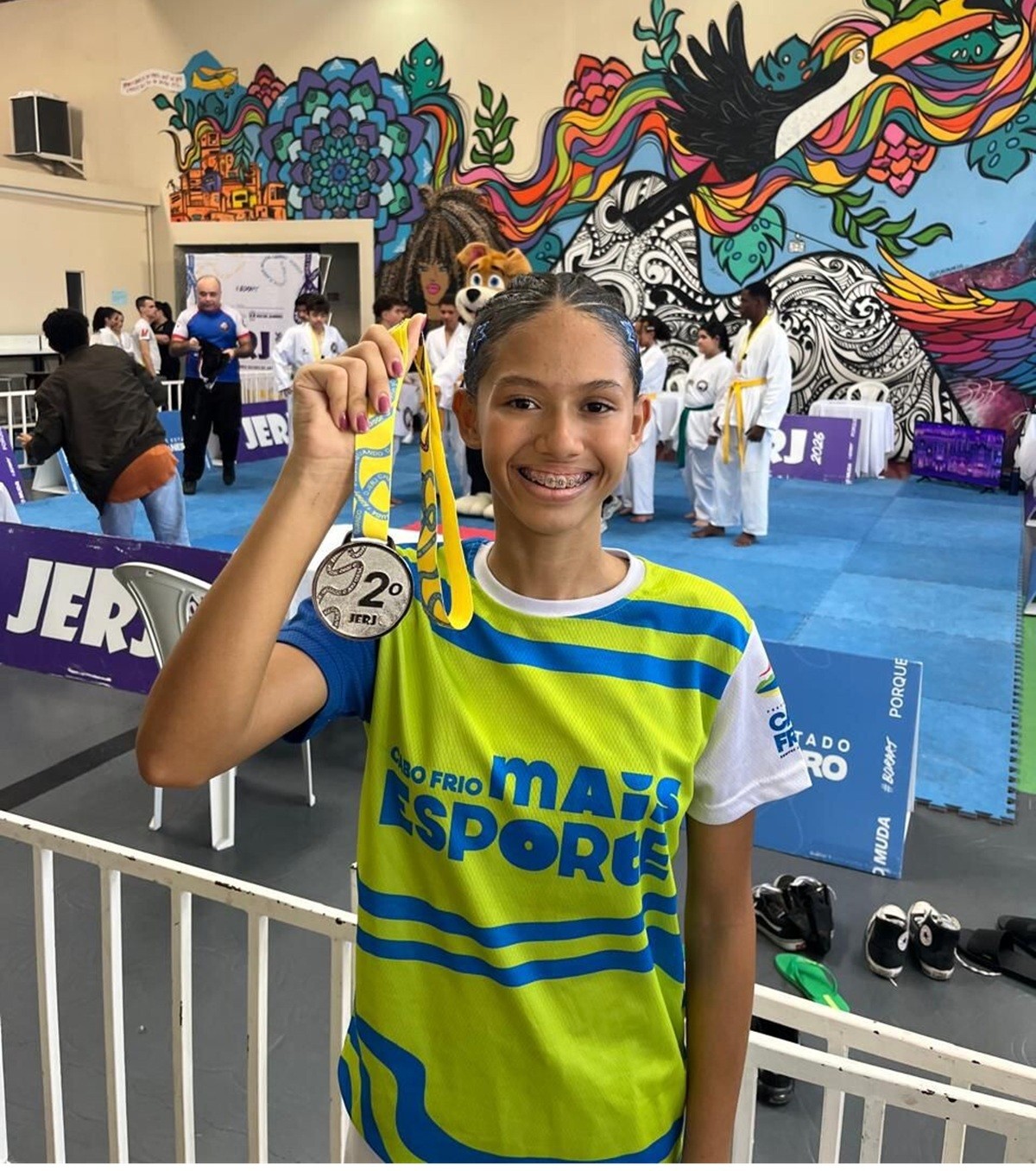 Aluna de Cabo Frio conquista medalha de prata nos Jogos Escolares do Rio