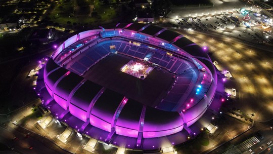 Arena das Dunas inaugura sistemabig brother brasil betanoiluminaçãobig brother brasil betanoLED