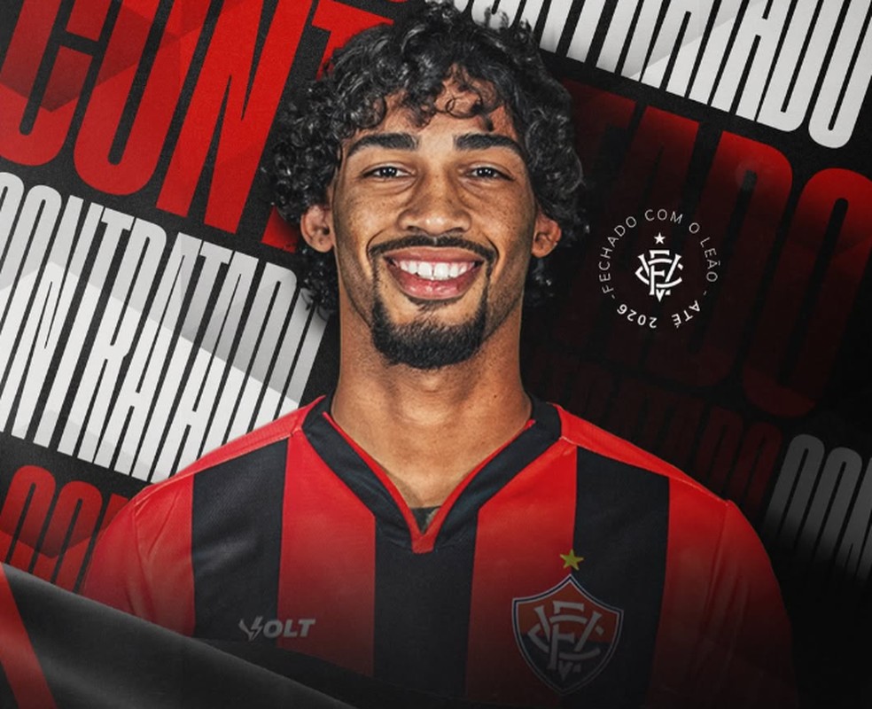 Vitória anuncia contratação do atacante Fabrício Santos, ex-Levante e  Grêmio | Ge