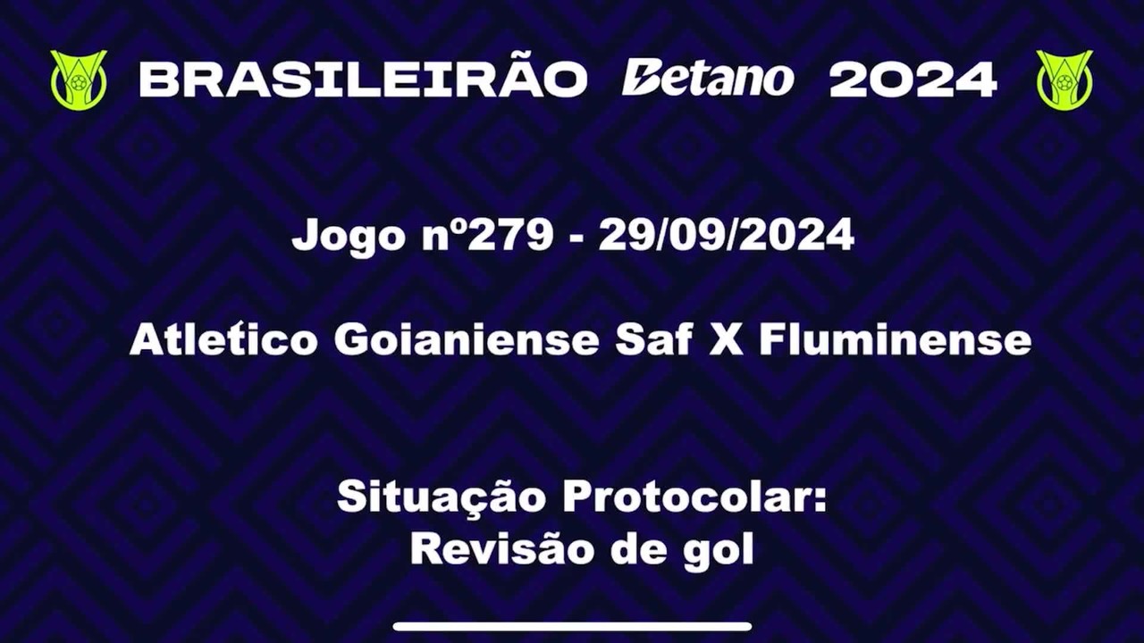 Confira como foi a análise do VAR no gol validado do Atlético-GO contra o Fluminense