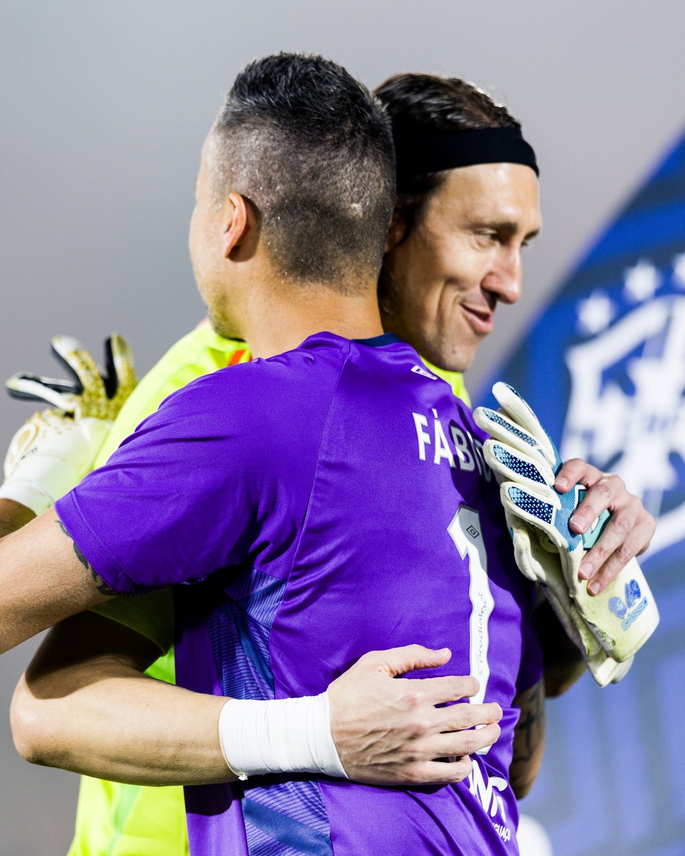 Cássio e Fábio; Fluminense x Cruzeiro — Foto: Rodrigo Ferreira /Cruzeiro