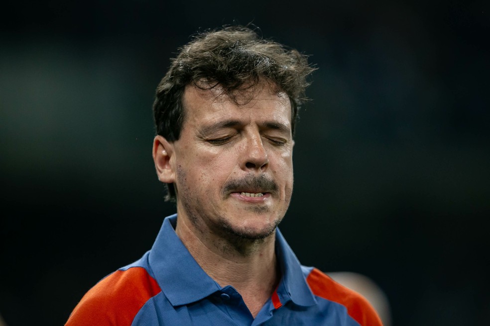 Fernando Diniz no Cruzeiro — Foto: Fernando Moreno/AGIF