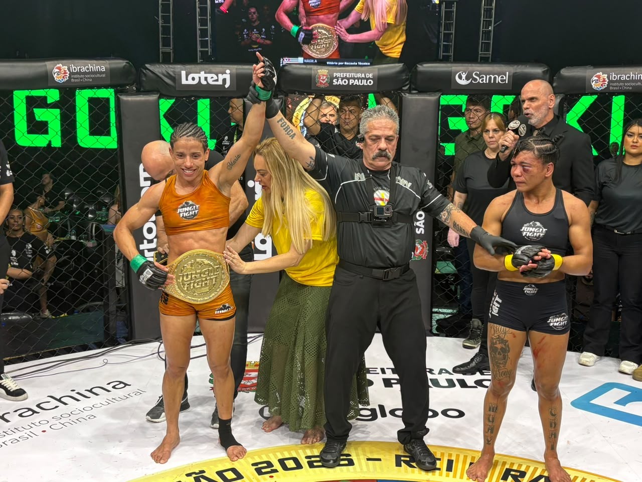 Nágila Goku é campeã do Fight do Milhão após castigar Sattelmayer e embolsa R$ 500 mil