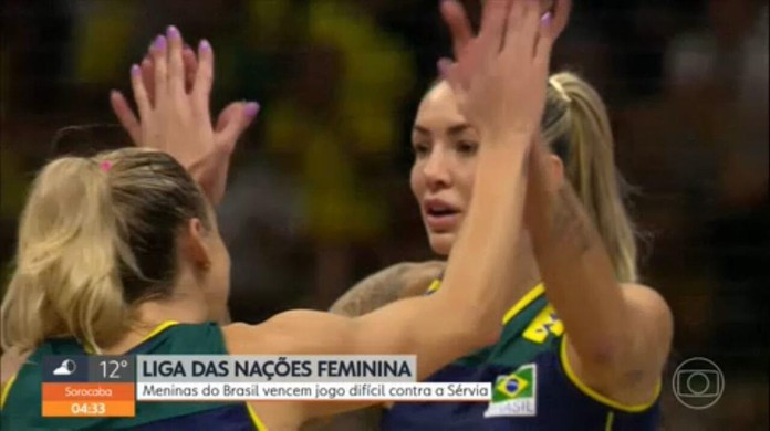 Brasil vence a Sérvia de virada no tie-break pela Liga das Nações de vôlei