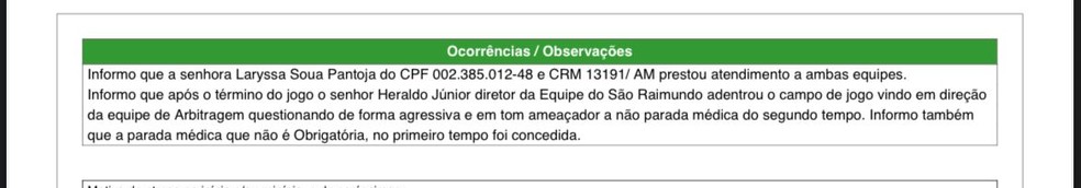 S&uacute;mula da partida entre S&atilde;o Raimundo x Princesa do Solim&otilde;es pelo sub-20 feminino &mdash; Foto: Reprodu&ccedil;&atilde;o/FAF