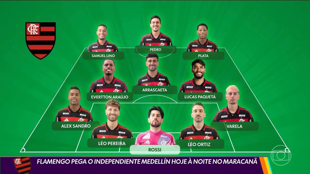 Com Saúl e Cebolinha, Flamengo divulga relacionados para jogar com o Independiente Medellín; veja | Ge
