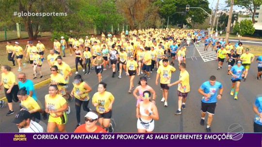 Vencedores dos 15km da Corrida do Pantanal são premiados - Programa: Globo Esporte MS 