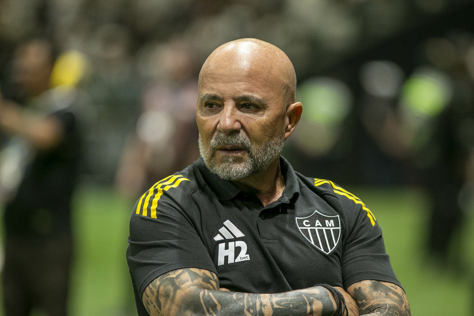 Sampaoli enxerga melhor jogo no Atlético-MG e sente falta de Hulk