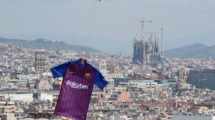 Camisa do barcelona salmao top